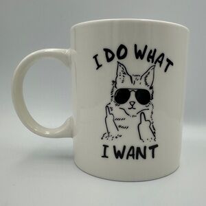 I Do What I Want, 11oz Funny Cat Mug, Grumpy Cat, Gifts for Cat Lovers - NIB